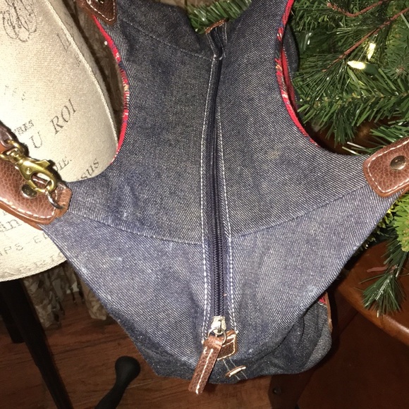 Tartan Shoulder / Crossbody Bag Red White&Blue Messenger over shld or Long Strap - Picture 10 of 17